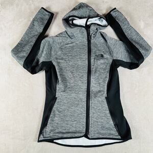 The North Face Jacket Women's Medium Gray Arcata Hoodie‎ Full Zip Outdoor Hiking